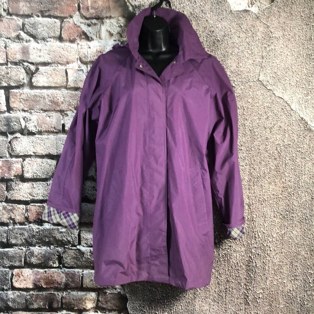 Totes purple rain jacket size Small